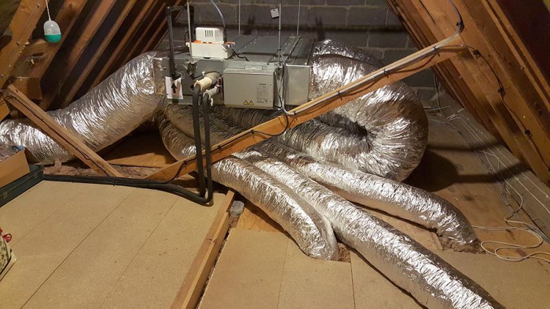 ducted AC installation